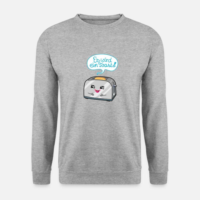 Es wird ein Toast! - Unisex Pullover - Weißgrau meliert