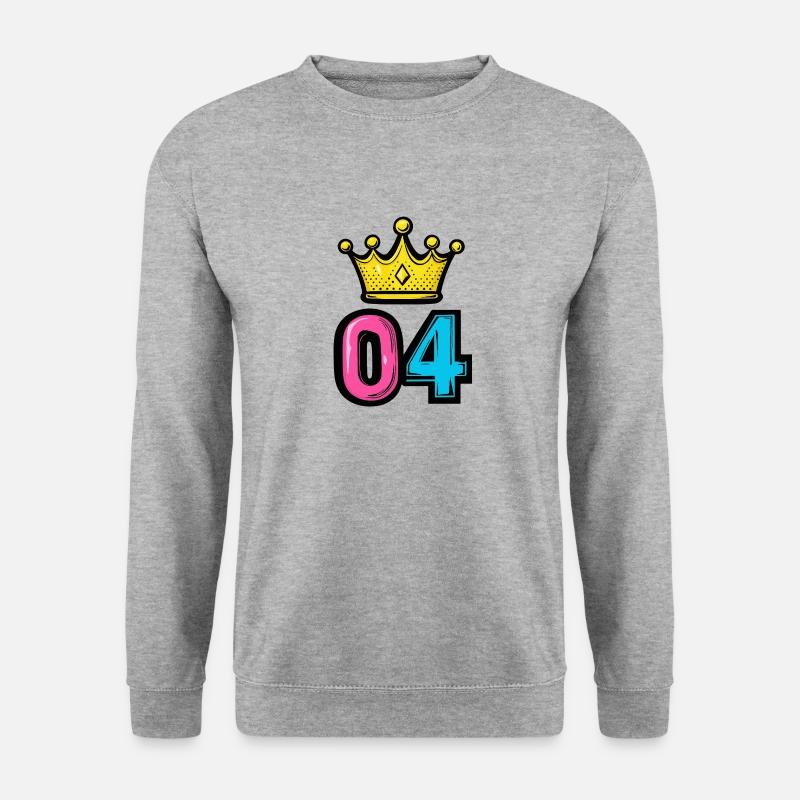 Couronne à 4 chiffres - Sweat-shirt Unisexe - gris chiné