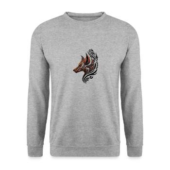 new logo ctp 1 - Sweat-shirt Unisexe - gris chiné - Devant - Alina (178cm) & Michal (187cm)