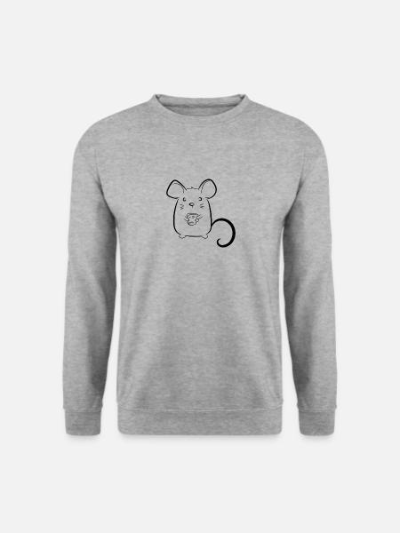Mouse with cheese - Unisex Sweatshirt - salt & pepper