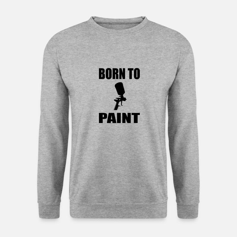 Lackierer - Unisex Pullover - Weißgrau meliert