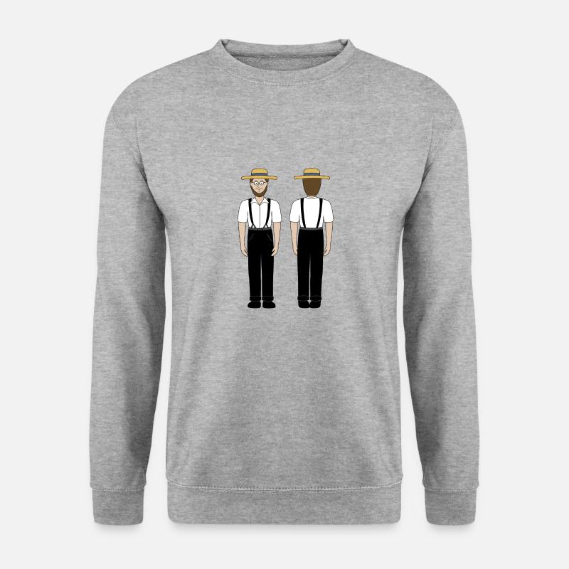 Samuel the Amish man - Unisex Sweatshirt - salt & pepper
