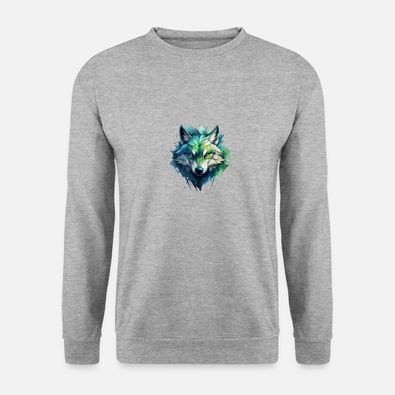 Blue Wolf Graffiti - Unisex Sweatshirt - salt & pepper