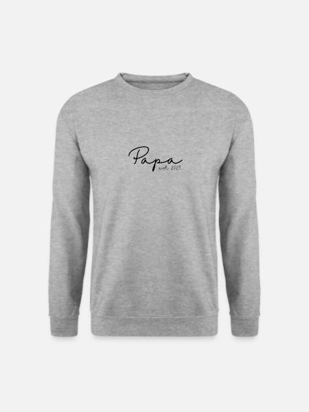 Dad est. 2025 / New Dad / Pregnant - Unisex Sweatshirt - salt & pepper