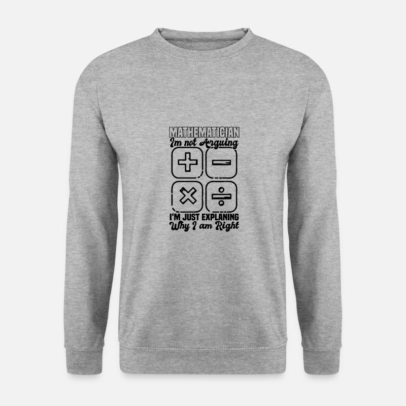 Mathematiker - Unisex Pullover - Weißgrau meliert