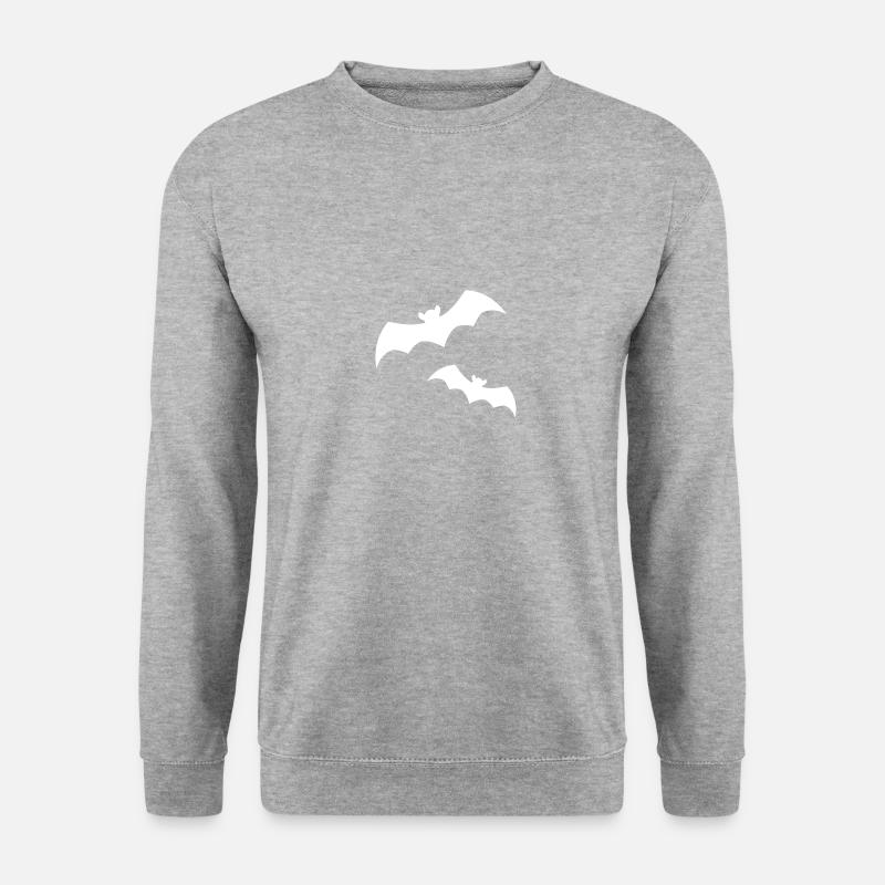 Fledermaeuse - Unisex Pullover - Weißgrau meliert