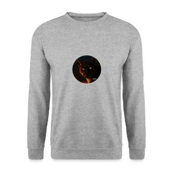 Ater - Unisex Pullover - Weißgrau meliert - Vorne - Alina (178cm) & Michal (187cm)