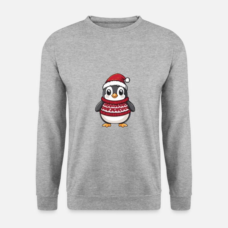 Penguin Christmas Comic - Unisex Sweatshirt - salt & pepper