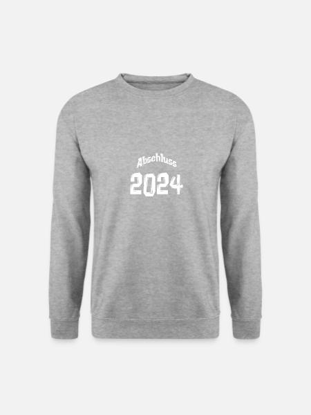 Abschluss 2024 - Unisex Pullover - Weißgrau meliert