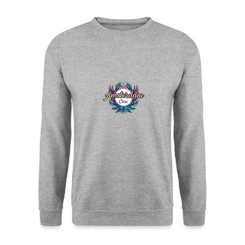 Amsterdam Crew Holidays - Unisex Sweatshirt - salt & pepper - Front - Alina (178cm) & Michal (187cm)