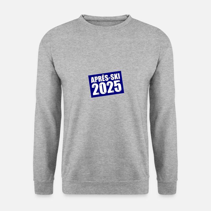 Apres Ski 2025 - Unisex Pullover - Weißgrau meliert