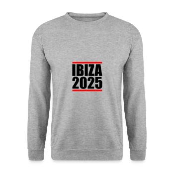 Ibiza 2025 - Unisex Sweatshirt - salt & pepper - Front - Alina (178cm) & Michal (187cm)