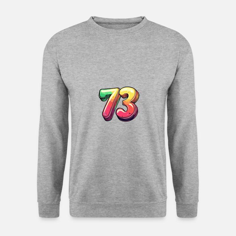 73 Number Symbol - Unisex Sweatshirt - salt & pepper