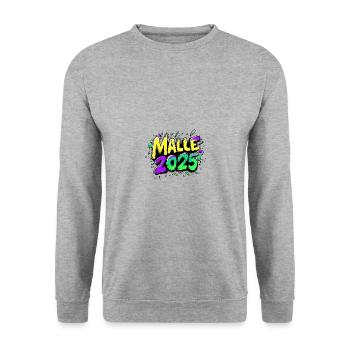 Malle 2025 Colorful - Unisex Sweatshirt - salt & pepper - Front - Alina (178cm) & Michal (187cm)