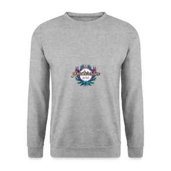 Amsterdam 2025 Team - Unisex Sweatshirt - salt & pepper - Front - Alina (178cm) & Michal (187cm)