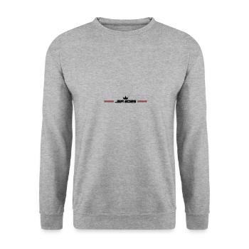 JGA 2025 Linie - Unisex Pullover - Weißgrau meliert - Vorne - Alina (178cm) & Michal (187cm)