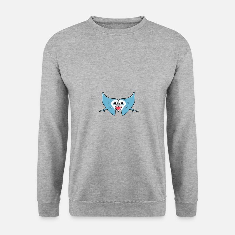 Ray In Love Valentine's Day - Unisex Sweatshirt - salt & pepper
