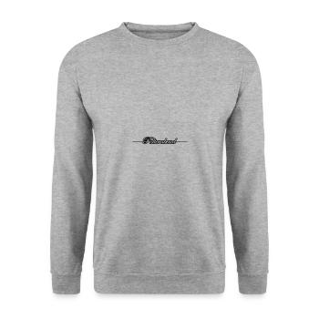 Polterabend - Unisex Pullover - Weißgrau meliert - Vorne - Alina (178cm) & Michal (187cm)