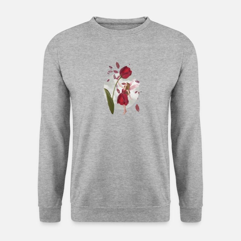 Flower Fairy Fee Geschenk Idee - Unisex Pullover - Weißgrau meliert