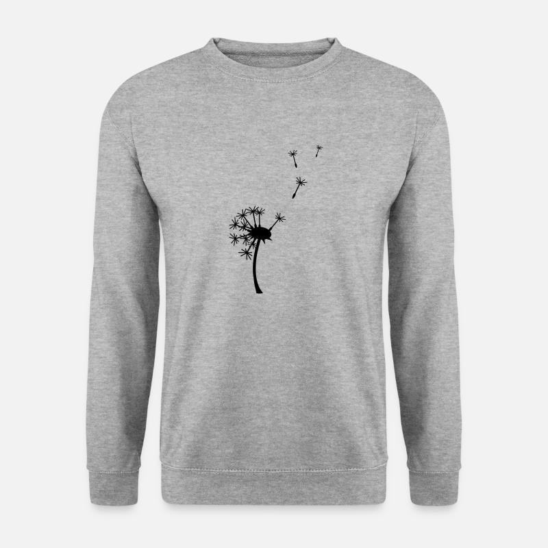 pusteblume - Unisex Pullover - Weißgrau meliert