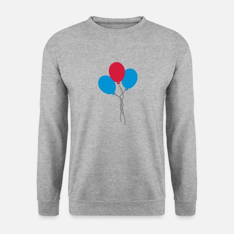 luftballons - Unisex Pullover - Weißgrau meliert
