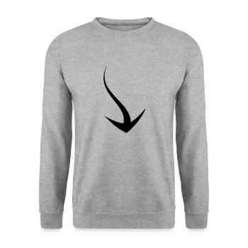 arrow - Sweat-shirt Unisexe - gris chiné - Devant - Alina (178cm) & Michal (187cm)