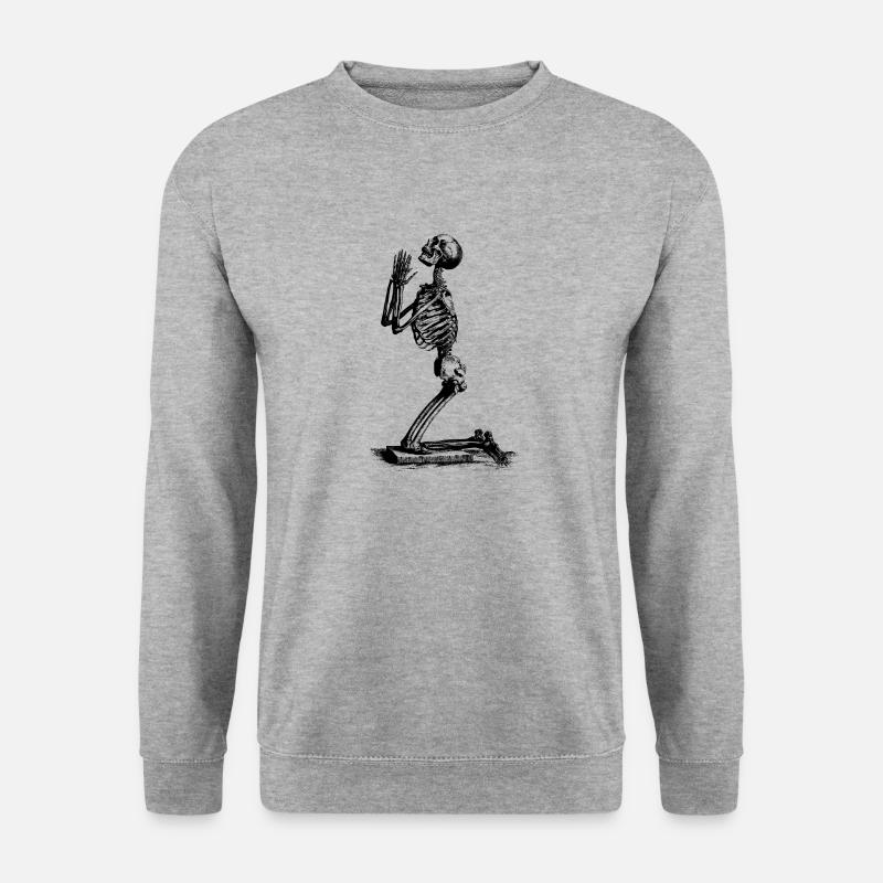Skeleton Pray - Unisex Sweatshirt - salt & pepper
