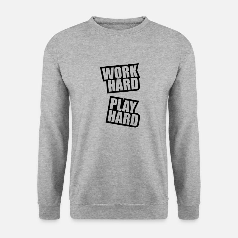work_hard_play_hard_rp1 - Unisex Sweatshirt - salt & pepper