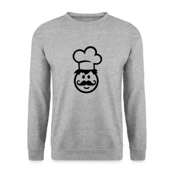Cook chef - Unisex Sweatshirt - salt & pepper - Front - Alina (178cm) & Michal (187cm)