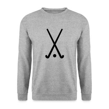 Field hockey - Unisex Sweatshirt - salt & pepper - Front - Alina (178cm) & Michal (187cm)