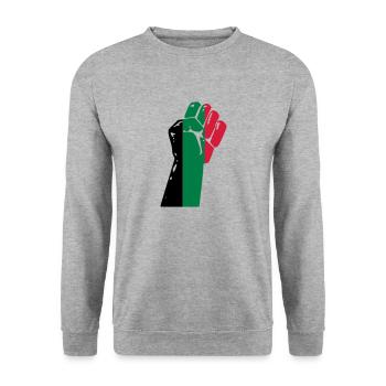 Palestine - Unisex Sweatshirt - salt & pepper - Front - Alina (178cm) & Michal (187cm)