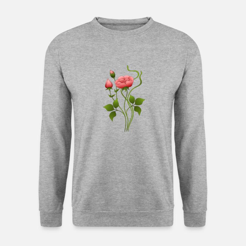 Fleurs - Sweat-shirt Unisexe - gris chiné