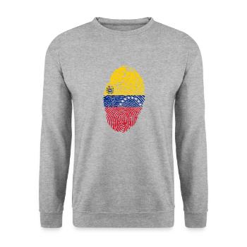 Venezuela - Unisex Sweatshirt - salt & pepper - Front - Alina (178cm) & Michal (187cm)
