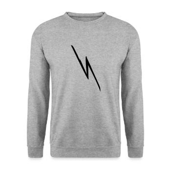 Flash (1C, D) - Unisex Sweatshirt - salt & pepper - Front - Alina (178cm) & Michal (187cm)