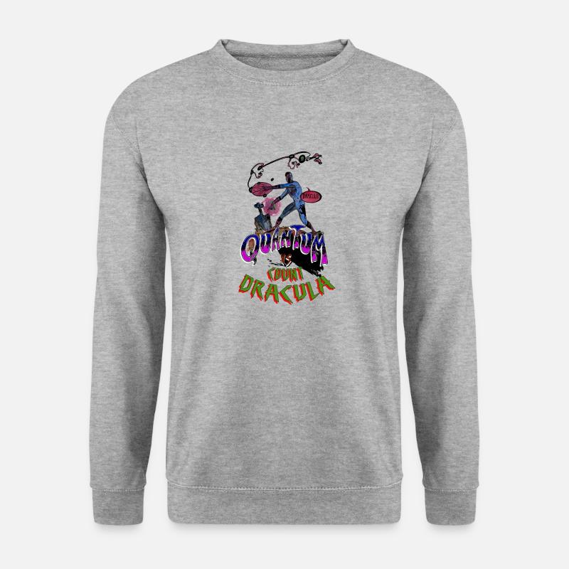 Quantum-VS-Dracula - Sweat-shirt Unisexe - gris chiné