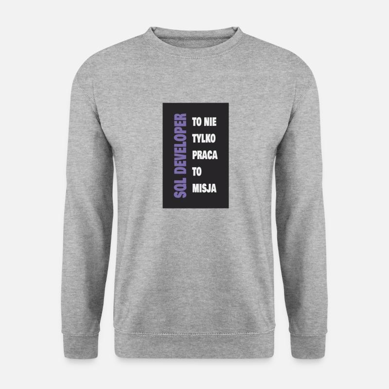 SQL-Entwickler - Unisex Pullover - Weißgrau meliert