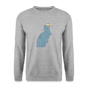 Shoebill Bird Ornithologist Forest I Gift - Unisex Sweatshirt - salt & pepper - Front - Alina (178cm) & Michal (187cm)
