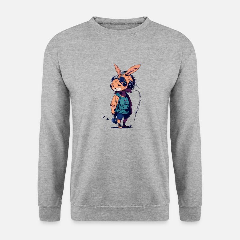 Bunny - Unisex Pullover - Weißgrau meliert