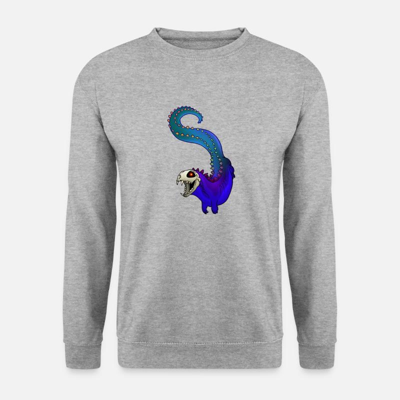 Tiny Monster - Unisex Pullover - Weißgrau meliert