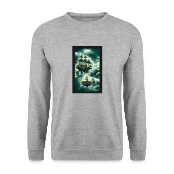 Screenshot 20230607 153851 PixeLeap - Unisex Pullover - Weißgrau meliert - Vorne - Alina (178cm) & Michal (187cm)