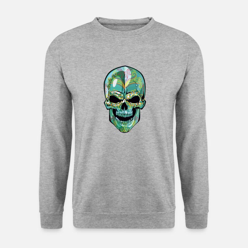 Skullz - Unisex Pullover - Weißgrau meliert