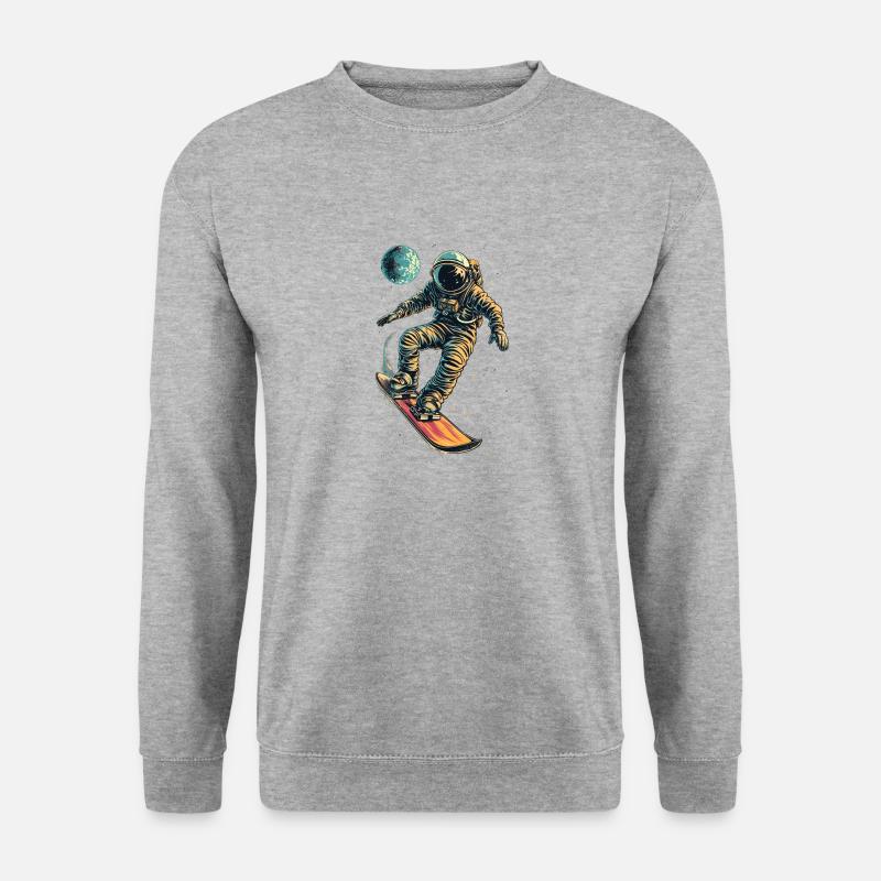 Zero Gravity Snowboarden - Unisex Pullover - Weißgrau meliert