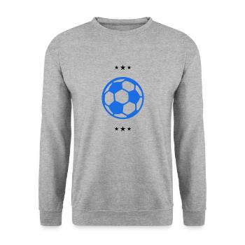 football - Sweat-shirt Unisexe - gris chiné - Devant - Alina (178cm) & Michal (187cm)
