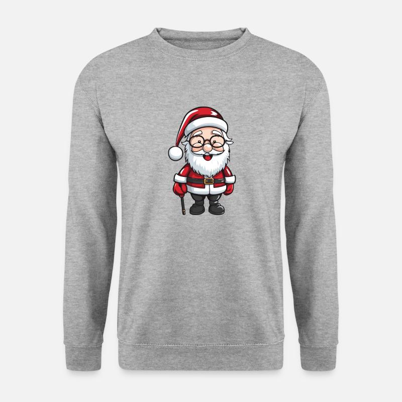 Santa Claus Comic Illustration - Unisex Sweatshirt - salt & pepper