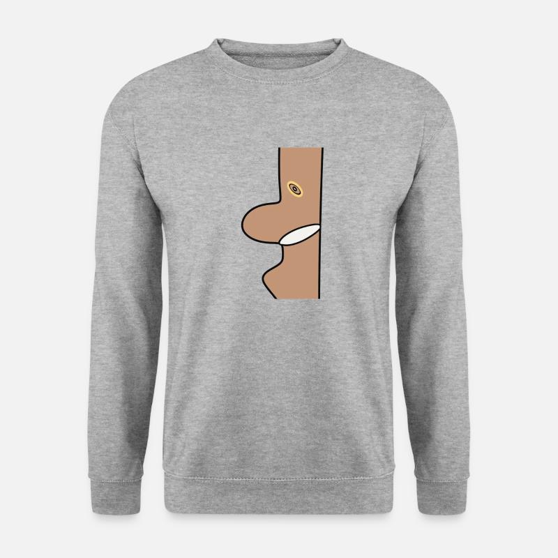 Schlumpfbein - Unisex Pullover - Weißgrau meliert