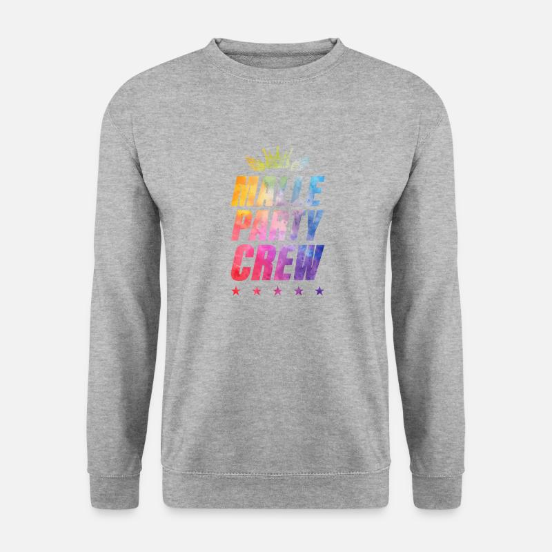 Malle Party Crew - Unisex Pullover - Weißgrau meliert