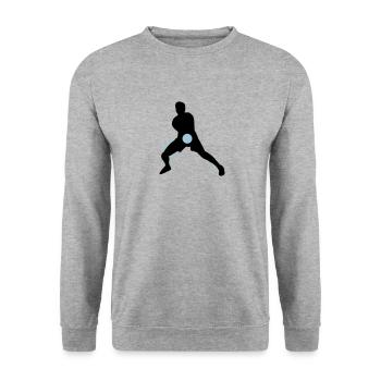 Libero only pain, no fame - Unisex Sweatshirt - salt & pepper - Front - Alina (178cm) & Michal (187cm)