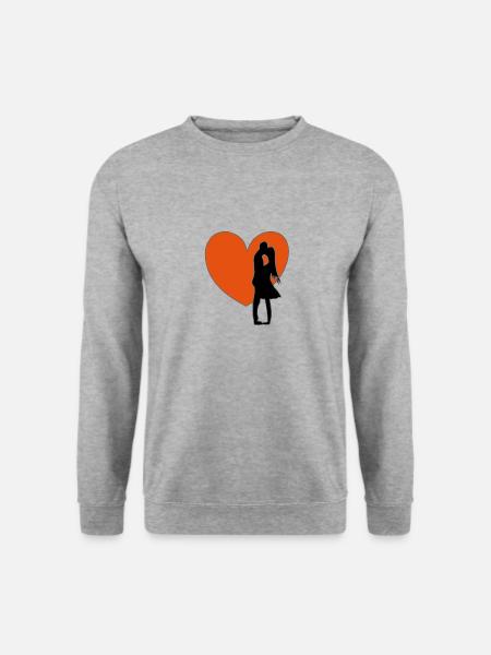 Lovers in one heart - Unisex Sweatshirt - salt & pepper