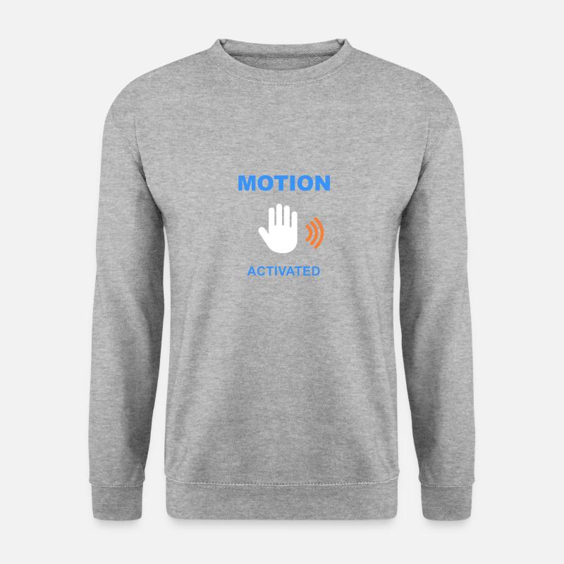 Bewegung aktiviert - Unisex Pullover - Weißgrau meliert