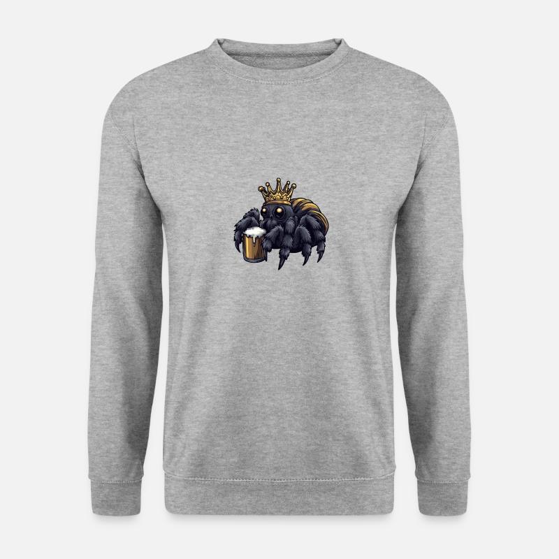 Tarantula Beer Funny - Unisex Sweatshirt - salt & pepper